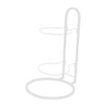 thumbnail image 3 of bedienty 2 Tier Ball Rack Garage Kindergarten Basketball Storage Shelf Home Room White 23.5x44.5cm, 3 of 6