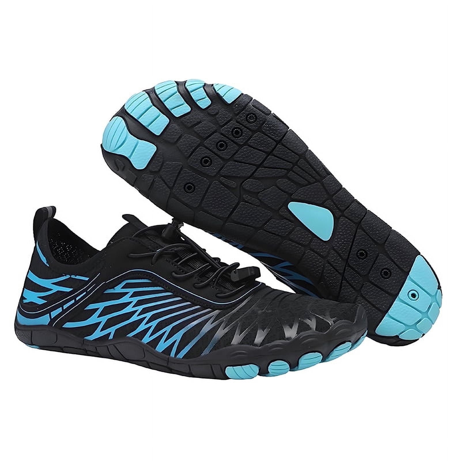 Barefoot Shoes for Women, Quick Dry Non-Slip Aqua Swim Shoes, Breathable Slip-on Beach Wide Toe Water Shoes, Lightweight for Walking, Fishing, Surfing, Yoga