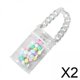 thumbnail image 1 of 2x Estuche De Almacenamiento Portátil Para Muñecas, Bolsa De Exhibición De Figuras Transparente Y Bonita, Multiusos, Color Con Cadena, 1 of 8