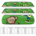 thumbnail image 2 of HAHDAXIA Monkey Pattern Bedding Solid Comforter Set for All Seasons 3 Pieces(1 Comforter+2 Pillowcases) Soft Microfiber Bedding Set Twin(86"x70"), 2 of 7