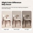 thumbnail image 6 of AFO Set of 4 Upholstered Dining Chair, Modern Wooden Kitchen Side Chair with Padded Seat for Dining Room and Café, Beige, 6 of 16