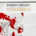 thumbnail image 2 of Red Blood Splatter Decor Shower Curtain Set,Abstract Black Art Spots Polyester Shower Curtain for Shower Stall Bathroom Waterproof with 12 plastic hooks 72x72 Inch, 2 of 6