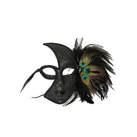 RedSkyTrader Womens Fancy Peacock Feather Mask []