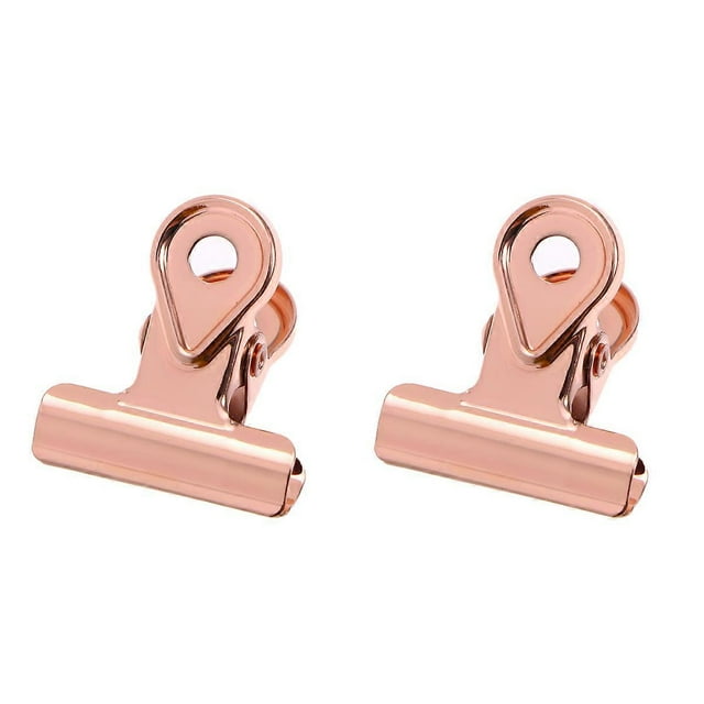 Clip de Scellage de Documents Clip de Charnière en Métal Clips de Classeur Or Usage Domestique 2.30X2.00X1.60CM 15 Pcs