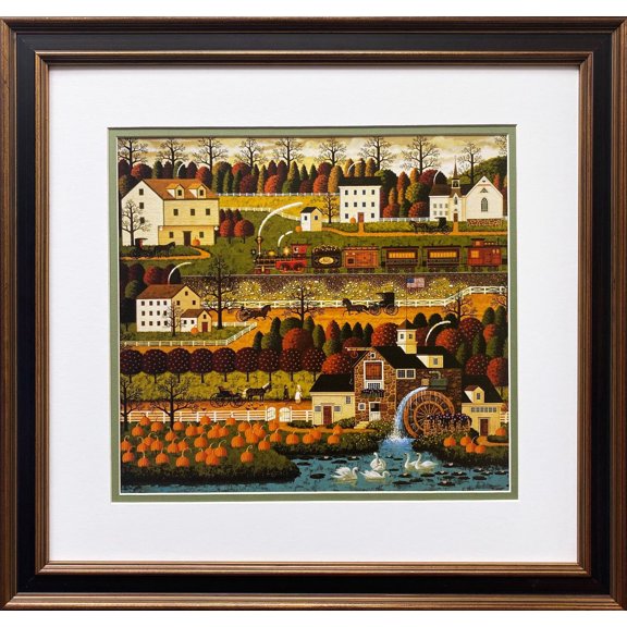 Charles Wysocki "Honey Pumpkin Valley" New CUSTOM FRAMED Art Generic