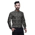 thumbnail image 3 of BESTMAN Mandarin CollarÂ&nbsp;Shirt Printed Mens Short Kurta Casual Ethnic Dress, 3 of 6