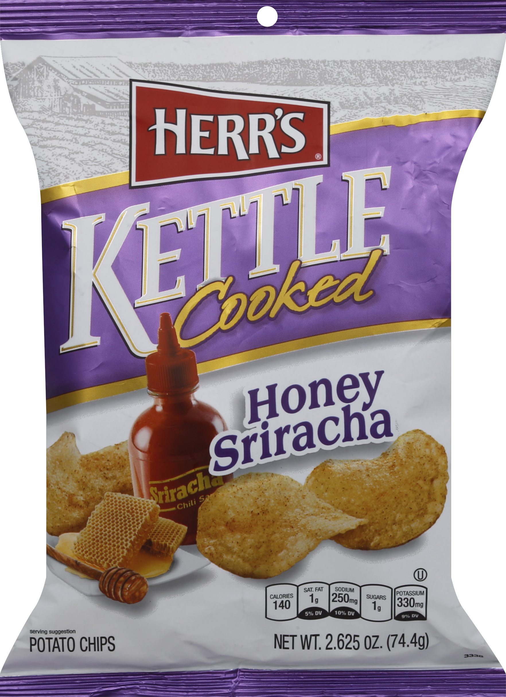 Herr S Kettle Cooked Honey Sriracha Potato Chips Walmart Com Walmart Com