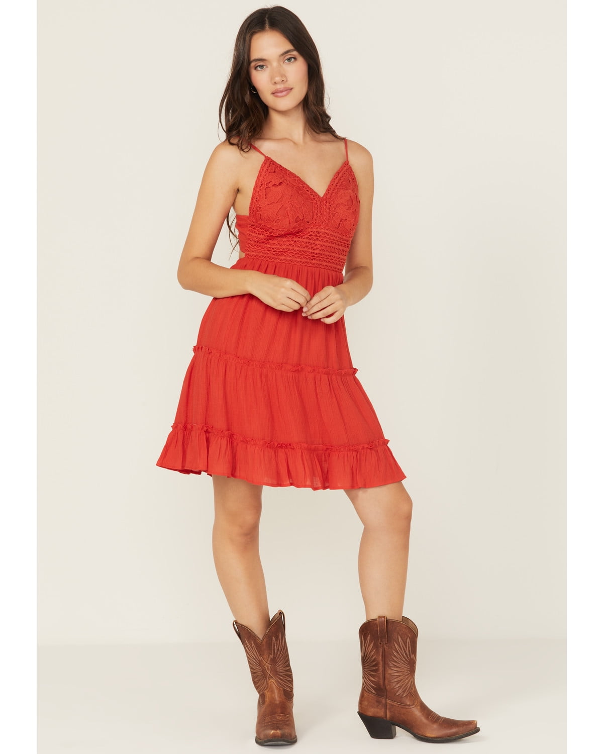 Shyanne Women's Lace Off The Shoulder High-Low Dress - SWFA24D3-MV X- US -  Walmart.com