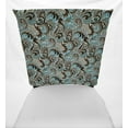 thumbnail image 2 of Brown & Teal Paisley Dining Room Chair Back Covers or Seat Covers by Penny's Needful Things (Chair Back Cover Only) (17 W x 15 H CHAIR BACK), 2 of 4