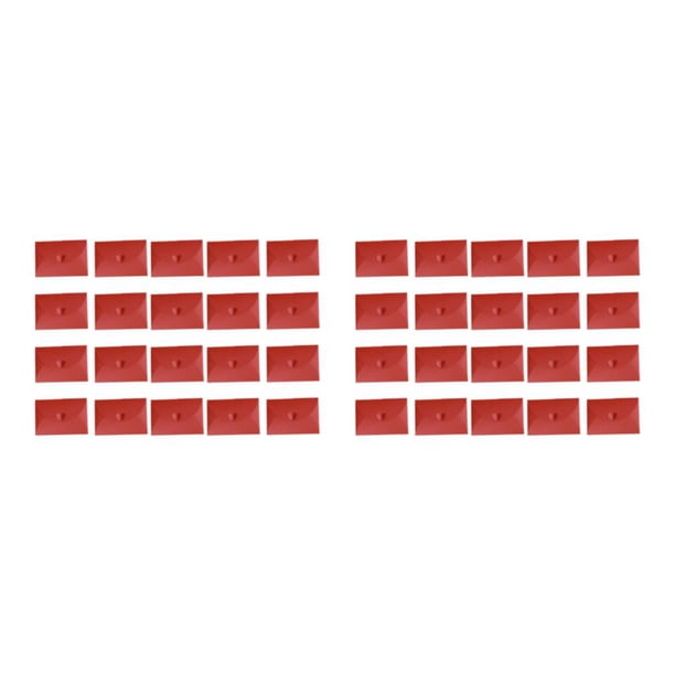 Naiovety Sobre para tarjetas de regalo de 50 piezas - Clásico y elegante Protege el contenido Daños Sobres de papel Kraft rojo brillante 155 * rojo brillante 155*105mm (M) 2piezas