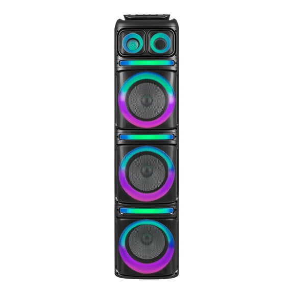 One body activo 3X10 pulgadas + TW 1 pulgada + MD 3 pulgadas Kaiser Circle light Bluetooth 170W RMS Case madera KDS-1206