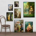 thumbnail image 4 of Reproducciones de pinturas de Hans Zatzka, estética renacentista, impresiones, póster, dama noble en el jardín, pintura en lienzo, arte de pared, cuadros, 4 of 5