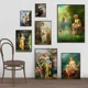thumbnail image 4 of Reproducciones de pinturas de Hans Zatzka, estética renacentista, impresiones, póster, dama noble en el jardín, pintura en lienzo, arte de pared, cuadros, 4 of 5