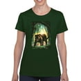 thumbnail image 1 of Panther In The Jungle T-Shirt Women -Anthony Chirstou Designs, Female x-Large, 1 of 4