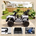 thumbnail image 5 of iYofe Ford Ford Bronco Raptor Electric Ride on Cars for Kids, 12V Powered Ride on Toys Truck with Remote Control, 4 Wheels, Spring Suspension, White, 5 of 7