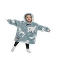 thumbnail image 3 of Wearable Blanket Hoodie for Adults Sherpa All Patterns Oversized Sweatshirt Blanket with Pockets, 3 of 6