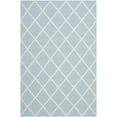 thumbnail image 2 of Safavieh Dhurries Victor Geometric Area Rug, Light Blue/Ivory, 4' x 6', 2 of 11