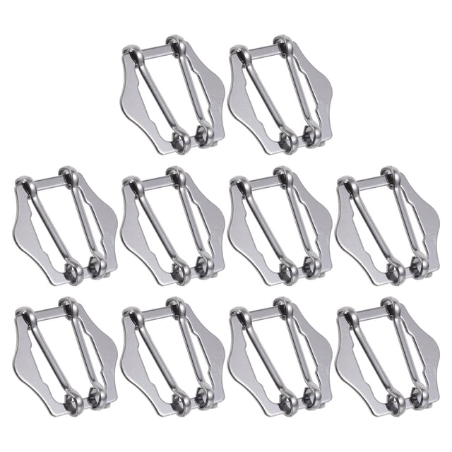 unbranded 10Ud Metal Plateado Para Ajuste De Cintura En Chalecos Y Prendas