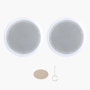 In Ceiling Speakers, 8", In-Ceiling & In-Wall Speaker System, Hi-Fi Sound, 150W Peak, 2-Way Flush Mount Speakers, for Damp Humid