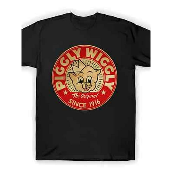 Velto Piggly Wiggly Men'S Fashion T-Shirt - Original White, Short-Sleeved All Size S-5XL