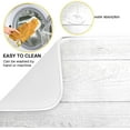 thumbnail image 2 of SKYSONIC Thanksgiving Dish Drying Mat for Kitchen Counter, Autumn Pumpkin Maple Leaves Ultra Absorbent Reversible Microfiber Dishes Drying Rack Pad Heat-resistant Mats 16x18in, 2 of 7