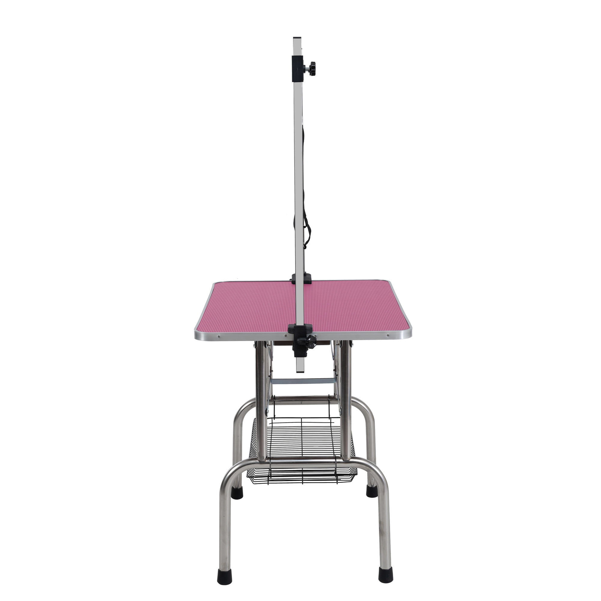 Miniyam 46" Folding Dog Pet Grooming Table, Weight Capacity: 300lbs, Pink