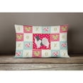 thumbnail image 3 of Carolines Treasures CK5872PW1216 Papillon 2 Love Canvas Fabric Decorative Pillow, Red, 12H x16W, multicolor, 3 of 3