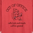 thumbnail image 2 of Instant Message - Out Of Office - Women's Lightweight French Terry Pullover, 2 of 6
