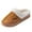 Khaki, variant on Women Men Fuzzy House Shoe with Memory Foam Fluffy Comfy Warm Winter Non-Slip Indoor Outdoor