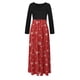 thumbnail image 4 of Vestidos Para Mujer Vestidos de Otoño Tallas Grandes Estampado Navideño Manga Larga Cuello Redondo Hasta El Tobillo Vestido Largo Odeerbi  ODB151626, 4 of 6