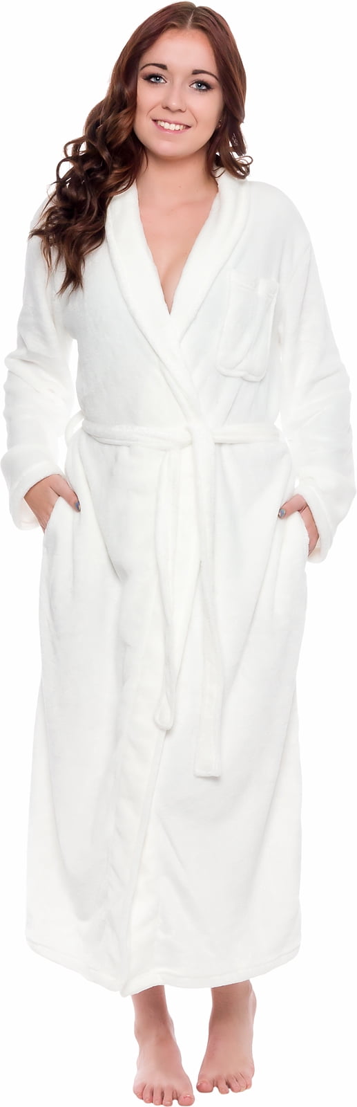 Silver Lilly Silver Lilly Women's Full Length Luxury Long Bathrobe
