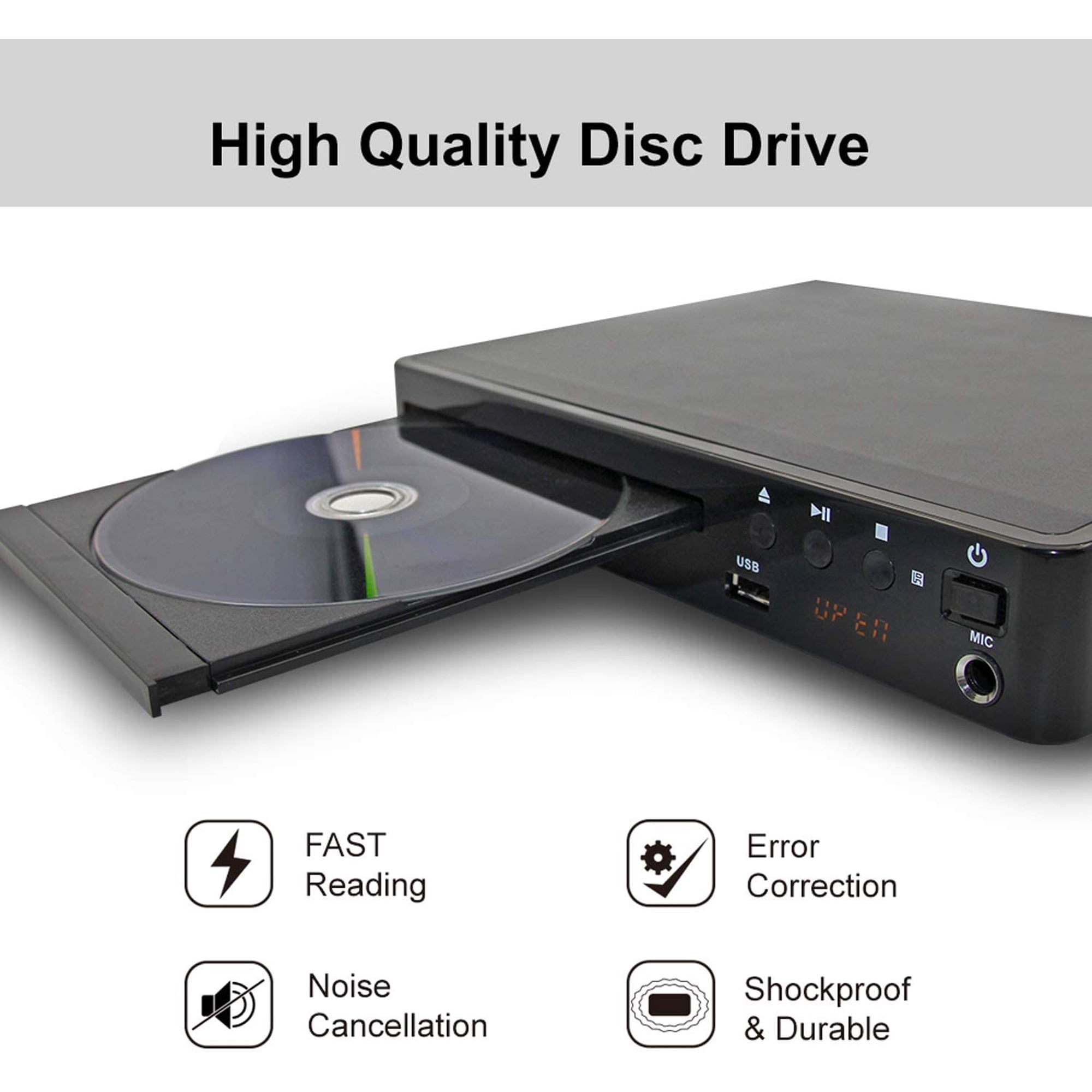 Lonpoo Compact Hd Dvd Player Support Hdmi Av Output Play All Regions Dvds Mic Pal Ntsc Usb2 0 Input Walmart Canada