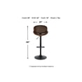 thumbnail image 2 of Signature Design by Ashley Bellatier Adjustable Height Bar Stool, Black, 2 of 9