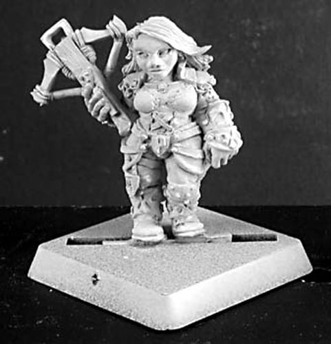 1 x DWARF DAUGHTER SKADI WARLORD REAPER miniature figurine jdr nain 14515 