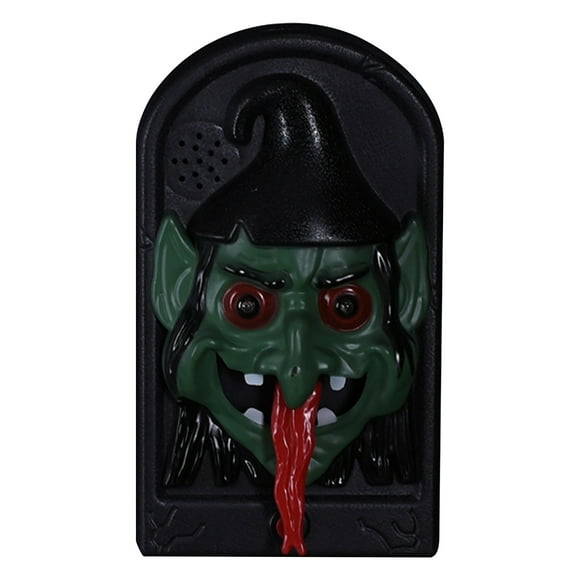 Wal-mart Deals Dianli Halloween Doorbell Glowing Sound Horror Tongue Out Halloween Doorbell Decoration Hottest Deals on tech
