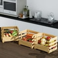 thumbnail image 7 of Bamboo Fruit Basket Stand, Potato and Onion Storage Cart, 3-Tier Fruit Basket with Wheels, Vegetable Storage for Kitchen Floor (Self-assembly), 7 of 7