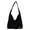 Black, variant on DGMIOCS Corduroy Shoulder Bag Winter Fall Fashion Crescent Hobo Bag Womens Mens Wide Strap Tote Handbag Solid Color 2026 Brown