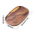 thumbnail image 3 of Steadline Round Wooden Tea Serving Tray with Dry Brewing Design - Elegant Multi-Purpose Tray for Tea Cups and Snacks, 3 of 6