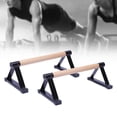 thumbnail image 5 of DimyFew 2Pcs Wood Push up Handstand Non Slip Base Parallel Heavy Duty Push up Stands for Black, 5 of 8