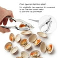 thumbnail image 3 of TABLZONE 1Set Clam Opener Silver Stainless Steel Clip for Anti-slip Easy Cleaning Automatic Opening Professional Chefs, 3 of 8
