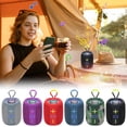 thumbnail image 1 of Feltree Portable Wireless Bluetooth Handheld Speaker with Colorful LED Lights, TF Card AUX USB Connectivity, High Bass Stereo Sound for Outdoor Parties Camping and Hiking, 1 of 8