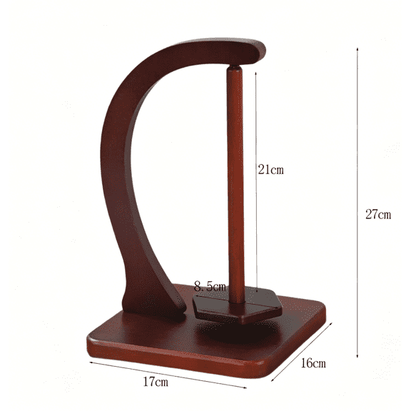 Wooden Yarn Holder, C-Shaped Crochet Thread Stand with Base, Knitting Accessories for Yarn Spools