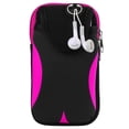 thumbnail image 4 of Workout Sweat Absorbing Armband Wallet Case Dual Pocket Mobile Pouch, 4 of 9