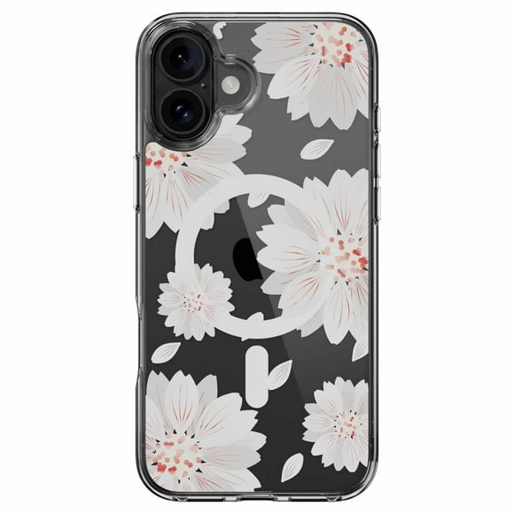 SwitchEasy Style M Case White Flower for iPhone 16 Plus