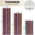thumbnail image 4 of Purple Boho Tribal Stripes and Hearts Pattern Kitchen Rugs Sets Of 3,Kitchen Runner Rugs Non Skid Washable,Decorative Kitchen Floor Mats for Kitchen,Sink,Laundry,17"x30"+ 17"x47" + 17"x59", 4 of 6