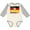 Natural and Heather, variant on Inktastic German Soccer Boys or Girls Long Sleeve Baby Bodysuit