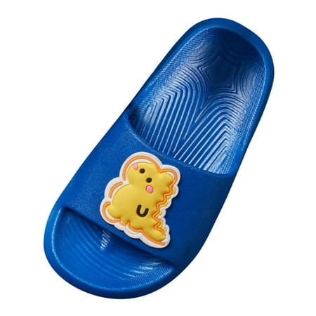 NOKIO Dinosaur Theme Kids Toddler Baby Boys Girls Summer Slippers Sandals Breathable Non-Slip Soft Sole Lightweight Comfortable for Playtime Walking Shoes