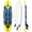 Yellow, variant on Airfind 6FT Red Foam Surfboard for beginners and adults and kids with 3 detachable thruster fins and EPS core plus HDPE slick bottom leash and pad