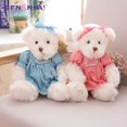 thumbnail image 3 of Oso de peluche con tela para niños y niñas, juguete de peluche de 26cm, para regalo de cumpleaños y Navidad, lote de 2 unidades, 3 of 4