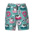thumbnail image 4 of Lsque Mens Swim Trunks Swimming Bulldog Pattern - Bathing Suit Compression Liner - Beach Swim Shorts Swimwear - (S-3XL) - Stretch Quick Dry -Large, 4 of 9
